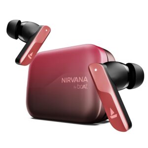 boAt New Launch Nirvana X TWS,Knowles Dual Drivers,Hi-Res Audio LDAC,App Support,4Mic ENx,Dual Pair,Spatial Audio,Fast Charge, Bluetooth Earbuds, TWS Ear Buds Wireless Earphones with mic