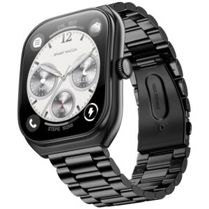 Noise Icon Arc 2.01" Immersive Curved Display Smartwatch, 10-Day Battery, 1ATM Water Resistant, Functional Crown, 100+ Sports Modes, Health Suite™, Voice Assistant, Built-in Games