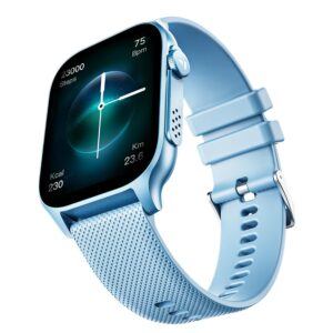boAt New Launch Ultima Ember Smartwatch w/ 1.96” (4.97 cm) AMOLED Display, Personalized Fitness Nudges, Functional Crown, 100+ Sports Modes, Custom Watch Faces (Mist Blue)