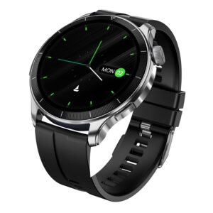 Boat Chrome Eon, Premium Metal Body, 1.43” (3.63 cm) AMOLED Round Display, AI Coach Health Insights, Advanced S1 Processor, Auto Heart Rate, HRV, VO2 Max, Smart Watch for Men & Women